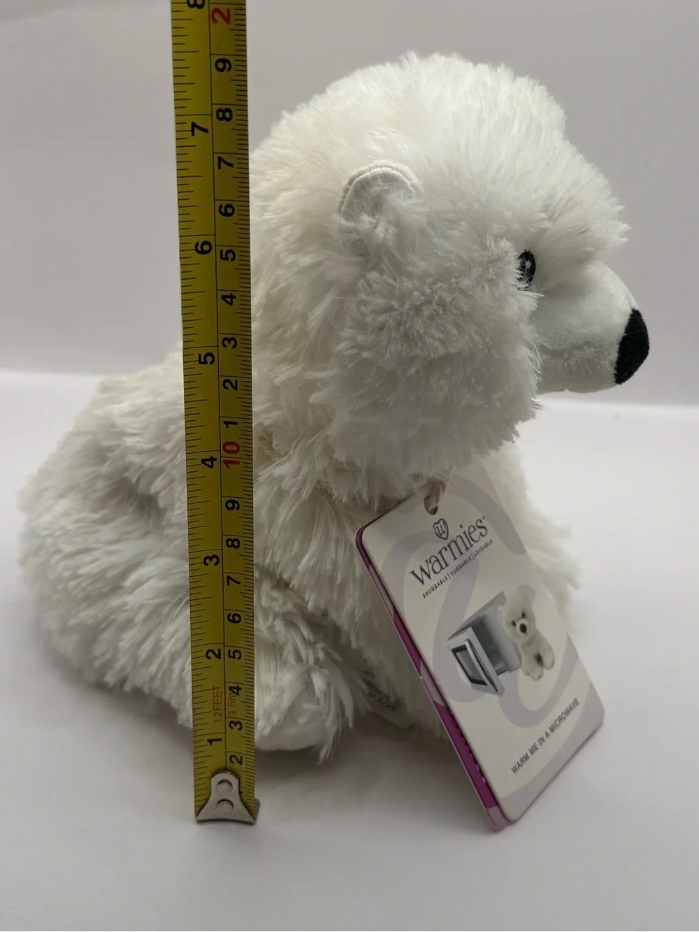 NWT Warmies Junior Polar Bear Stuffed Animal Microwavable Plush